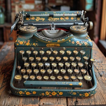 Image of antique typewriter, denoting writing and nostalgia.