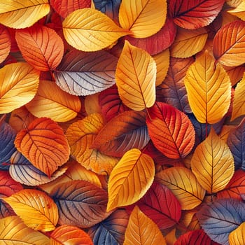 Seamless pattern of autumn leaves for backgrounds or wallpaper designs