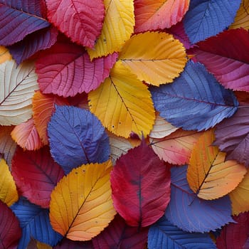 Vibrant autumn leaves background, representing change and beauty.