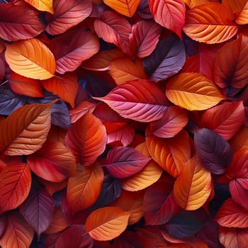 Seamless pattern of autumn leaves for backgrounds or wallpaper designs