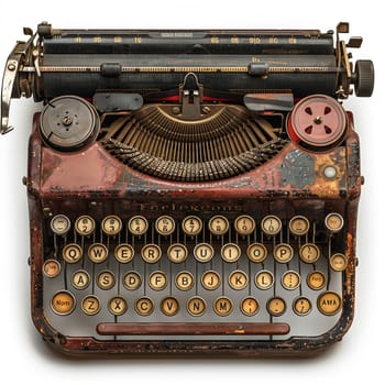 Image of antique typewriter, denoting writing and nostalgia.