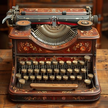Image of antique typewriter, denoting writing and nostalgia.