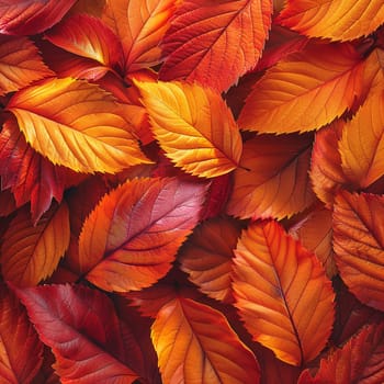 Vibrant autumn leaves background, representing change and beauty.