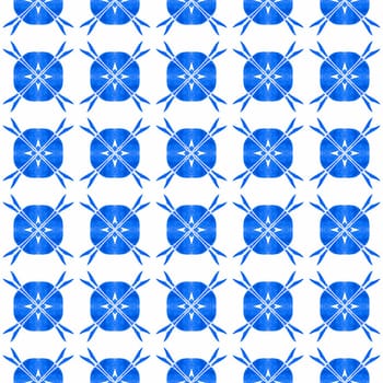 Textile ready rare print, swimwear fabric, wallpaper, wrapping. Blue exquisite boho chic summer design. Exotic seamless pattern. Summer exotic seamless border.