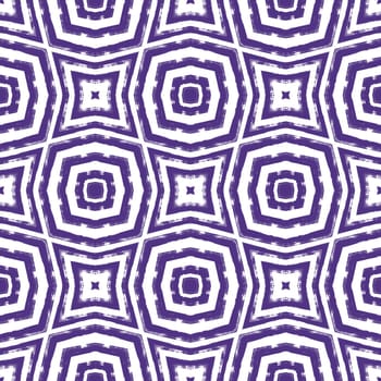 Mosaic seamless pattern. Purple symmetrical kaleidoscope background. Textile ready outstanding print, swimwear fabric, wallpaper, wrapping. Retro mosaic seamless design.