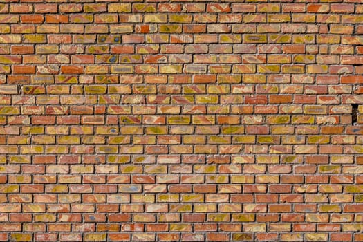 flat brick wall texture and background with diagonal bricks storage imprints.