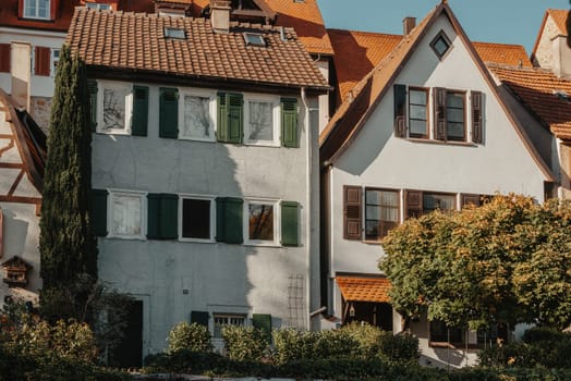 Old national German town house. Old Town is full of colorful and well preserved buildings. Baden-Wurttemberg is a state in southwest Germany bordering France and Switzerland. The Black Forest, known for its evergreen scenery and traditional villages, lies in the mountainous southwest. Stuttgart, the capital, is home to Wilhelma, a royal estate turned zoo and gardens. Porsche and Mercedes-Benz have headquarters and museums there. The 19th-century Hohenzollern Castle sits in the Swabian Alps to the south.