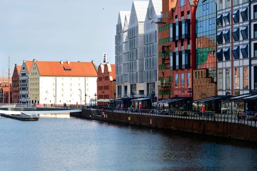 Gdansk, Poland view from the river side