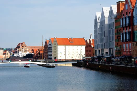 Gdansk, Poland beautiful view of the river