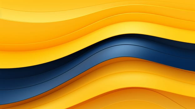 abstract background with colorful smooth wavy lines. Vector illustration. Generate AI
