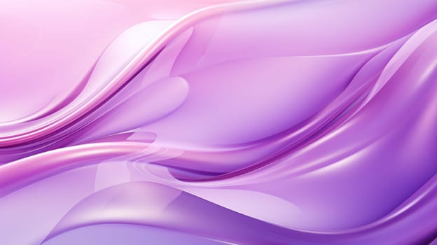 abstract background with smooth silk waves in purple colors, vector illustration, generate AI