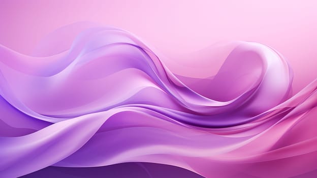 abstract background with smooth silk waves in purple colors, vector illustration, generate AI