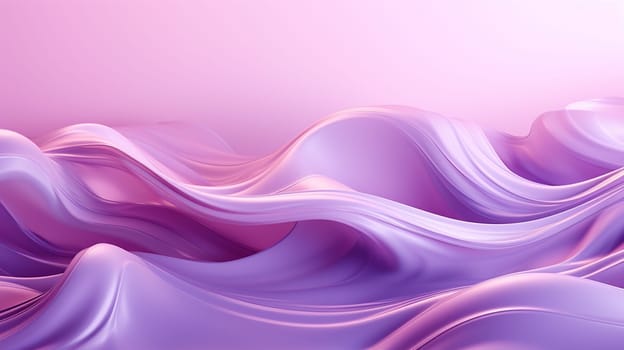 abstract background with smooth silk waves in purple colors, vector illustration, generate AI