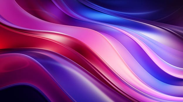 abstract background with smooth lines in purple, blue and pink colors , Generate AI