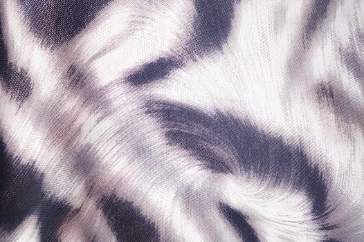 A zebra print fabric with a white background. High quality photo