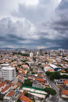 Arial view from the North area of the city São Paulo, Brazil.