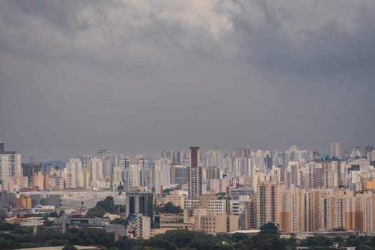 Skyline of the Center of São Paulo at night. Sao Paulo, Brazil. March16 2024.