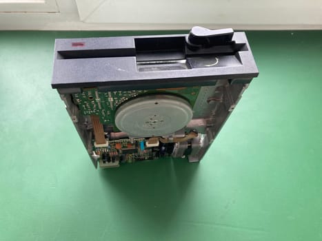 Floppy computer retro disk drive for storing information