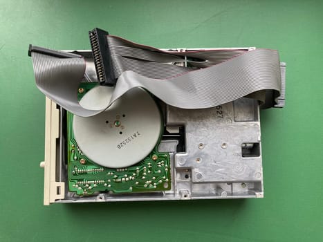 Floppy computer retro disk drive for storing information
