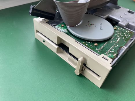Floppy computer retro disk drive for storing information