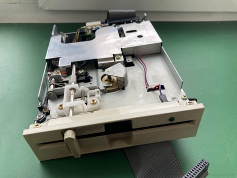Floppy computer retro disk drive for storing information