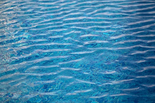 abstract blue color water wave, pure natural swirl pattern texture, background photography