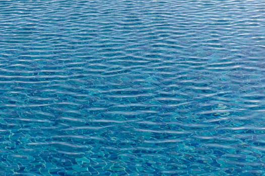 Water surface in vibrant blue