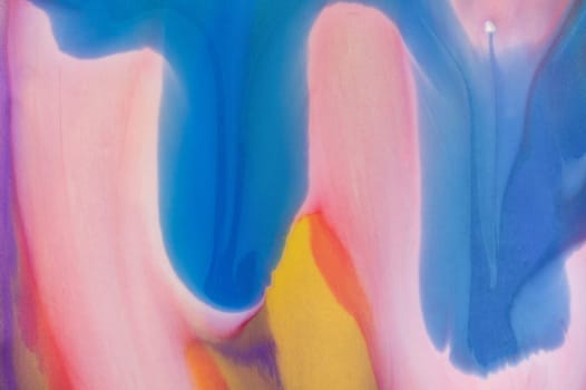 Red and blue fluid wave. Duotone compositions with gradient flow shape. Innovation modern background. Abstract Fluid Acrylic Painting. Liquid background.