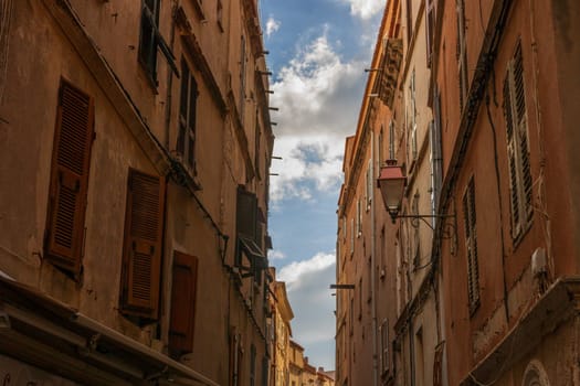 Bonifacio town, medieval citadel in Corsica Island, France