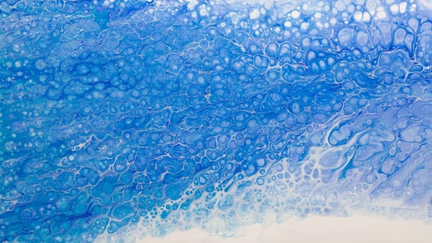 Abstract texture of liquid acrylic art. Part of image.