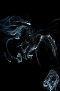 smoke cloud with black background. fog texture - image