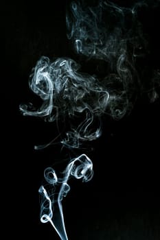 smoke cloud with black background. fog texture - image