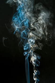 smoke cloud with black background. fog texture - image