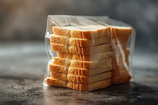 White Bread Bag Mockup, for bakery and food packaging design.