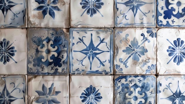 High quality and gorgeous design ceramic tiles texture. Provence style tiles AI