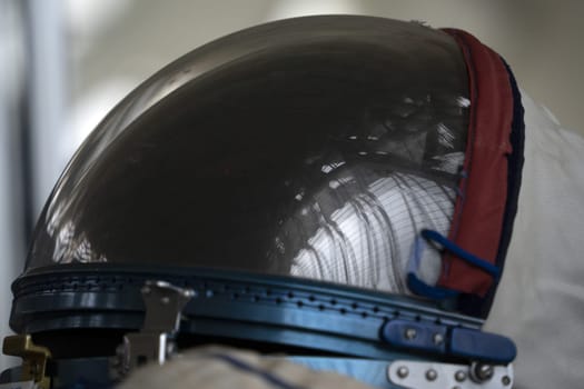 Astronaut space helmet close up detail