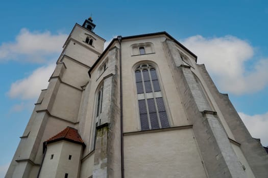 Buildings in the Old Town of Regensburg - Bavaria. UNESCO world heritage site in Germany.