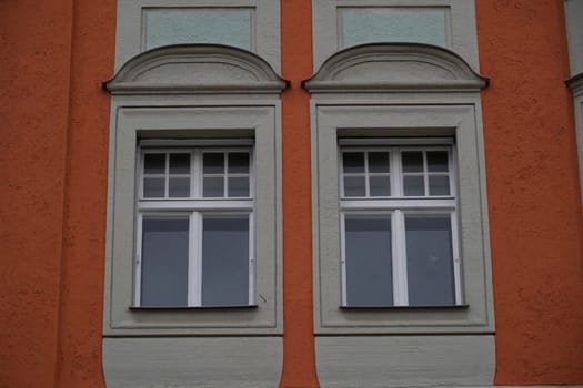 Buildings in the Old Town of Regensburg - Bavaria. UNESCO world heritage site in Germany detail