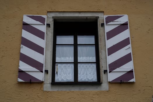 Buildings in the Old Town of Regensburg - Bavaria. UNESCO world heritage site in Germany detail