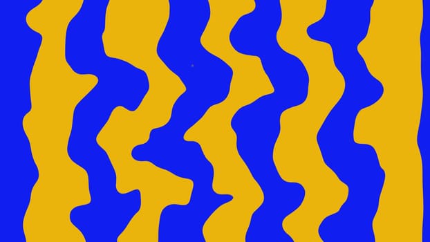 Curved seamless abstract background. Curved lines with yellow color. Blue background. High quality