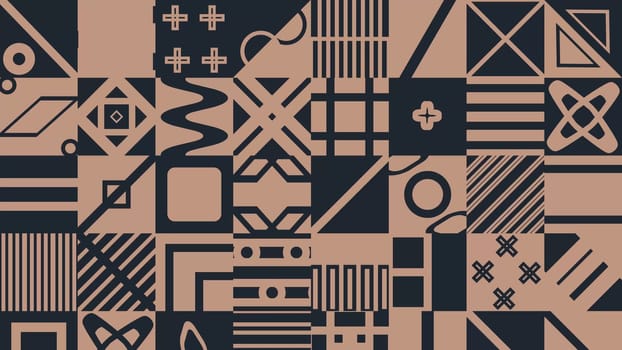 Machinery seamless pattern with various industrial elements. Brown background. High quality photo