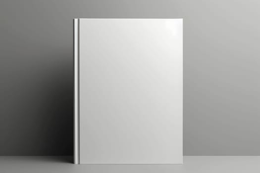 blank white book cover for mockup. isolated background . Generative AI.