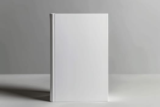 blank white book cover for mockup. isolated background . Generative AI.