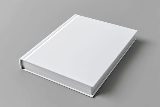 blank white book cover for mockup. isolated background . Generative AI.
