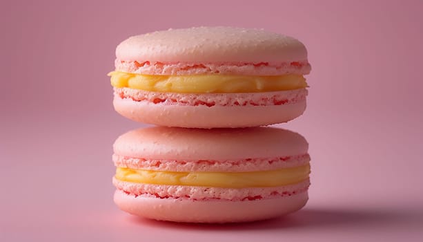 Close-up of multicolored macaroon. High quality photo