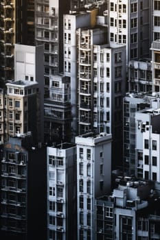 High density residential architecture city downtown buildings comeliness