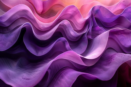 A closeup shot of violet flower petals with a mesmerizing swirl pattern, reminiscent of art paint strokes in shades of magenta and electric blue. A beautiful illustration of natures artistry