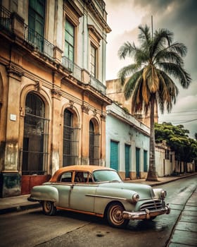 Classic classic American cars of Cuba. Wonderful classic cars of Cuba.