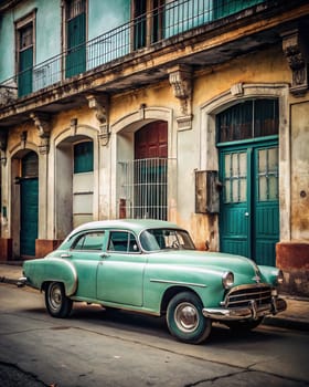 Classic classic American cars of Cuba. Wonderful classic cars of Cuba.