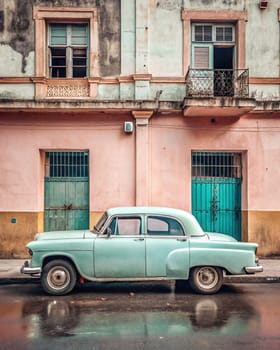 Classic classic American cars of Cuba. Wonderful classic cars of Cuba.